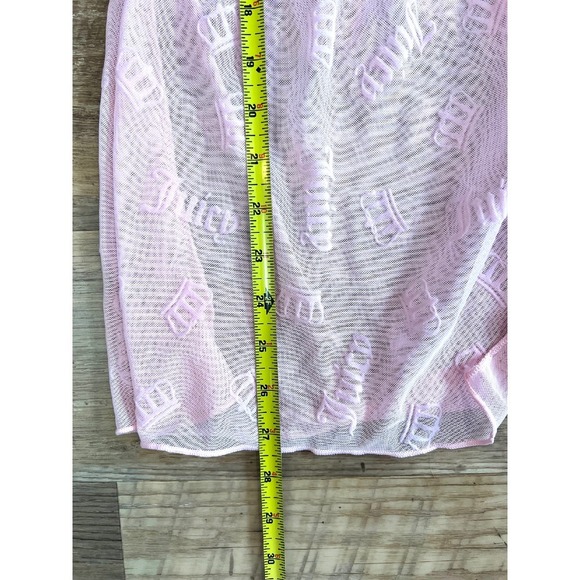 NEW Juicy Couture Intimates Pink Lingerie Babydoll Crown Mesh G-String Set Sz S - Picture 9 of 9